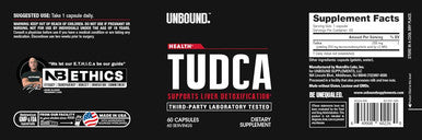 Nutrabio Unbound by - Tudca Supplement 60 Capsules May Help Support Liver Health Detoxification and Overall Wellness