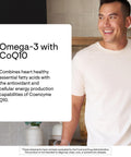 Thorne - Omega-3 With Coq10 - Fish Oil Supplement With Epa & Dha From Sustainably Sourced Fish - Supports Brain Skin Joint & Heart Health - Third-Party Certified - Gluten & Dairy-Free 90 Softgels