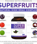 Super Antioxidant Supplement Powerful Super Food Antioxidants Blend Acai Berry Goji Berry Pomegranate Trans Resveratrol Natural Herbal Fruit Formula Skin Care 60 Capsules
