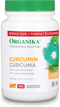 Organika Curcumin 500 Mg- Anti-Inflammatory, Antioxidant, Joint Pain Relief, Natural Tonic- 150 Vcaps