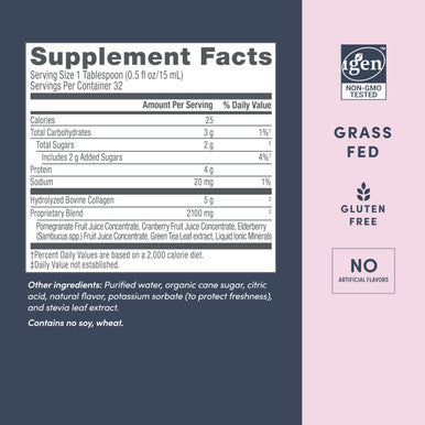 Neocell Liquid Collagen Skin Hair Nails And Joints Supplement Includes Fruit Juice Concentrates And Green Tea Blend Pomegranate 16 Oz. 1 Bottle