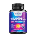 Built Nature Vitamin D3 High Potency 5000 Iu (125 Mcg), Bone, Teeth, Muscle & Immune Health Support, Non-Gmo, Gluten-Free, 2 Month Supply In Rapid-Release High Absorption Vitamin D, Easy To Swallow, 60 Softgels