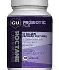 GU Energy Roctane Probiotic Plus Licorice Root Extract and Ginger Capsules, 60-Count Bottle (1-Month Supply)