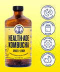 Health-Ade Kombucha Organic Lemon Ginger 16 Fl Oz