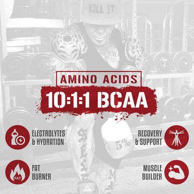 5% Nutrition Rich Piana AllDayYou Shred BCAA Powder | Amino Supplement for Weight Loss | E Fat Burning Pre Workout for Energy, Hydration, Endurance & Recovery (Blueberry Lemonade)