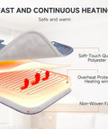 Heating Pad For Neck And Shoulders And Back, 2Lb Weighted Neck Heating Pad For Back Pain Relief, Shoulder Heating Pad With 6 Heat Settings, 4 Timer Auto-Off, Christmas Gifts For Women Men Mom Dad