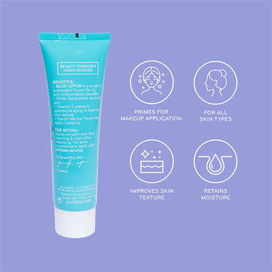 purlisse Blue Lotus Balancing Moisturizer Cruelty clean Paraben Sulfate Antiageing White Tea calms skin Vitamin E Hydrates 1.7oz