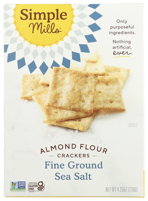 Simple Mills Almond Flour Crackers Fine Ground Sea Salt 4.25 Oz