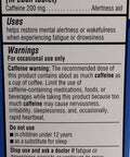 Equate Caffeine Stay Awake Tablets, 200 Mg, 80 Count
