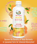 Maryruth'S | Liposomal Turmeric & Dha | Curcumin | Ginger Root Oil | Algal Dha & Vitamin E | Cognitive Function | Mood Support | Joint Health | Liquid Supplement | 15.22 Oz