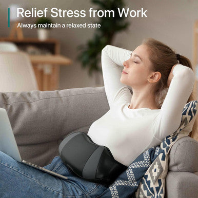 Neck Massager Roller With Heat Back Massager Deep Tissue Neck And Shoulder Massager Pillow For Shoulder, Leg, Body Muscle Pain Relief Suitable For Use At Home/Office/Car