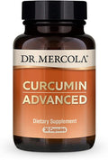 Dr. Mercola, Curcumin Advanced, 500mg, 30 Servings (30 Capsules) Curcumin Supplements, Curcumin Spice, non GMO, Soy-, Gluten-, Curcumin Root Extract