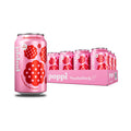 Poppi Sparkling Prebiotic Soda Beverage with Apple Cider Vinegar Seltzer Water and Fruit Juice Raspberry Rose Flavor 12 oz Pack of 12