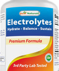 Best Naturals Electrolytes Hydrate-Balance- Sustain Premium Formula 240 Capsules. Gluten and Non-GMO.