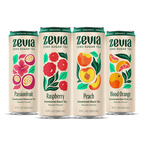 Zevia Zero Sugar Tea, Green Tea, 12 oz Cans (12-Pack) ÃƒÆ’Ã†â€™Ãƒâ€šÃ‚Â¢ÃƒÆ’Ã‚Â¢ÃƒÂ¢Ã¢â€šÂ¬Ã…Â¡Ãƒâ€šÃ‚Â¬ÃƒÆ’Ã‚Â¢ÃƒÂ¢Ã¢â‚¬Å¡Ã‚Â¬Ãƒâ€¦Ã¢â‚¬Å“ Naturally Sweetened, Zero Calorie Sugar Free - Non-GMO Project Verified, Gluten-Free, Vegan