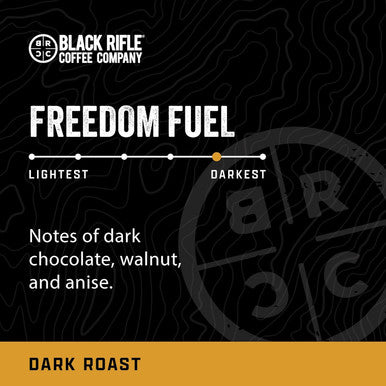 Black Rifle Coffee Company dom Fuel (Dark Roast Coffee Pods) Single Serve Pods Dark And Bold Flavor Helps Supports Veterans And First Responders 12 Count