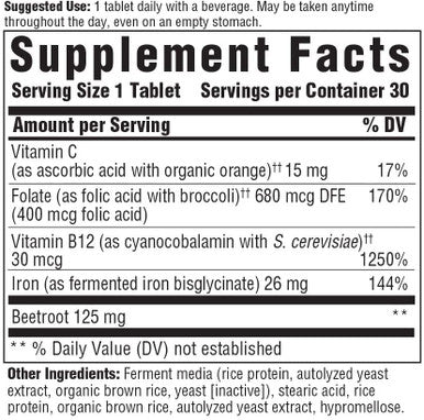 Mega Food Blood Builder, 60 Tablets