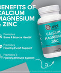 Qunol Calcium 3 In 1 Tablets With Calcium, Magnesium & Zinc For Immune Support, Bone, Nerve, And Muscle Health Supplement, 270 Count