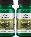 Swanson Ashwagandha Extract-Natural Supplement Promoting A Healthy Stress Response Energy Support & Nervous System Health-Ayurvedic Supplement for Natural Wellness-(60 Capsules 450mg Each) (2 Pack)