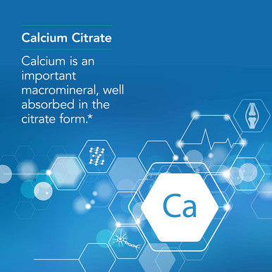NutriCology Calcium Citrate Bone Teeth Muscle Nerve Support 180 Vegetarian Capsules
