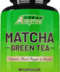 Matcha Green Tea 60 Capsules - Matcha Green Tea Tablets - Boosted with Turmeric, Acerola Cherry & Black Pepper