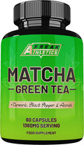 Matcha Green Tea 60 Capsules - Matcha Green Tea Tablets - Boosted with Turmeric, Acerola Cherry & Black Pepper