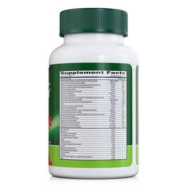 Deva Tuba Prime Vegan Multivitamin Iron- - High-Potency Vitamin & Mineral Dietary Supplement - Antioxidants, Fruit & Vegetable Blend, Super Mushrooms, Probiotics, Prebiotics, Seeds, Herbs 90 Tabs