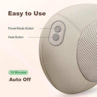 Back Massager For Pain Relief Deep Tissue, Shiatsu Back Neck Massager With Heat, Kneading Massage Pillow For Neck And Shoulder, Gifts For Men And Women