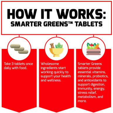 Force Factor Smarter Greens Tablets, 2-Pack, Greens Supplement with 25+ Superfoods and Antioxidants to Improve Digestion, Reduce , Strengthen Immunity, and Support Metabolism, 180 Tablets
