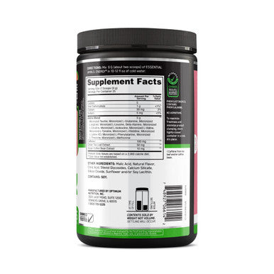 Optimum Nutrition Amino Energy Naturally Flavored Powder Pre Workout Bcaas Amino Acids Keto Friendly Green Tea Extract Energy Powder - Watermelon 25 Servings