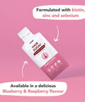 HairZookiÃƒâ€šÃ‚Â® High Strength Biotin Zinc & Selenium Wrapped in Lipids for Maximum Absorption | Alcohol Free Vegan Soy Free Natural Ingredients | Support Hair Skin & Nail (Raspberry 14 Servings)