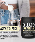 Sports Research Collagen Powder Supplement Vital for Healthy Joints Bones Nails Hydrolyzed Protein Peptides Great Keto Friendly Nutrition for Men Women Mix in Drinks Vanilla 16.9 Oz