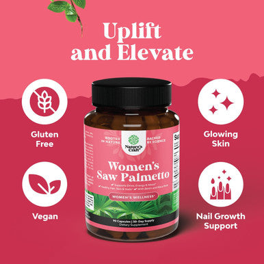 Extra Strength Saw Palmetto For Women - Dht Blocker Restoring Hair Vitamins For Hair Health - 500Mg Pure Saw Palmetto Capsules With Maca Root & Biotin For Stronger Thicker Healthier Looking Hair