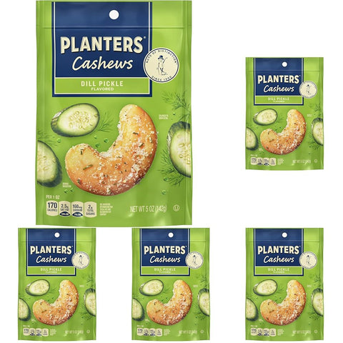 PLANTERS Cashews Cinnamon & Brown Sugar - Trail Mix Snack Pack - Snacks with Cinnamon & Brown Sugar, Snack Pack, Party Trail Mix, 5 Oz Bag