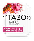 TAZO Wild Sweet Orange Herbal Tea Bags 20-Count Caffeine Free Unsweetened Hot Tea with Orange Peel Lemongrass Citrus Herbs Licorice Root Natural Flavors Non-GMO Kosher