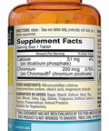 Mason Natural Chromium Picolinate 200 mcg with Calcium - Healthy Fat Metabolism, Blood Sugar Support, 100 Tablets