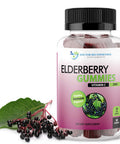 Elderberry Gummies with Zinc and Vitamin C Black Elderberry with Vitamin C and Zinc for Kids and Adults Antioxidant Supplement 60 Gummies