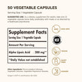 Solgar Alpha Lipoic Acid 200 Mg 50 Vegetable Capsules - Antioxidant Support - Helps To Recycle Glutathione Vitamin C & E Coq-10 - Non-Gmo Vegan Gluten Free Dairy Free Kosher 50 Servings