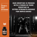 Natures Craft High Strength Tri Phase Creatine Pills - Muscle Mass Gainer and Muscle Recovery Creatine HCL Pyruvate and Creatine Monohydrate Pills - Optimal Muscle Builder Creatine Supplement for Men and Women