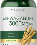 Ashwagandha Supplement 3000Mg | 360 Capsules | Root Extract Supplement | Non-Gmo, Gluten Free | By Carlyle