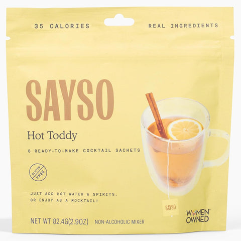 SAYSO Variety Pack | Skinny Mix: Spicy Margarita, Cardamom Paloma, Hibiscus Cosmopolitan & Honey Rosemary Moscow Mule - Craft Cocktail & Mocktail Mixers (Low-Calorie & Low Sugar), 8-Pack Assorted