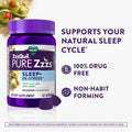 Zzzquil Pure Zzzs De-Stress Melatonin Sleep Aid Gummies Helps Calm Your Mind And Body Ashwagandha For Stress Support Sleep Aids For Adults 1 Mg Per Gummy 42 Count