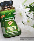 Irwin Naturals Longer Stronger Hair And Nails - Promotes Vibrant Shine Texture & Strength - 60 Liquid Softgels With Pill Case