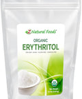 Organic Erythritol - Bulk 10 lb Size - Zero Calorie Alternative Sweetener - Low Glycemic Sugar Substitute - Great for Coffee, Tea, Drinks, Shakes, Cooking & Baking - Vegan, Non GMO & Gluten Free