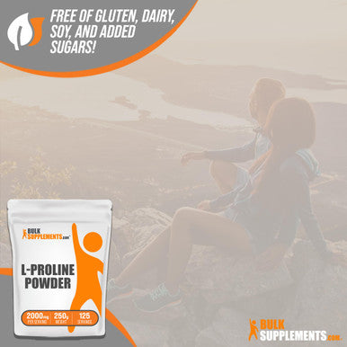 Bulksupplements Pure L-Proline Powder (250 Grams)