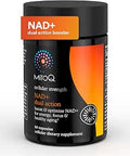 MitoQ NAD+ Dual Action Supplement with clinically Studied Niacin (Niacinamide) Nicotinamide Riboside (NR) Resveratrol and PQQ Boosts NAD+ Energy Focus and Healthy Aging 60 Capsules