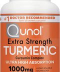 Turmeric Curcumin Capsules Qunol 1000mg Extra Strength Supplement Patented HydroSoluble Technology Alternative to Turmeric Curcumin with Black Pepper 60 Veggie Capsules