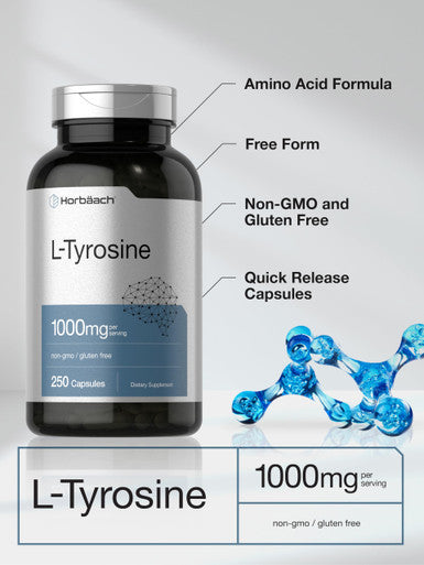 Horbaach L Tyrosine 250 Capsules 1000Mg