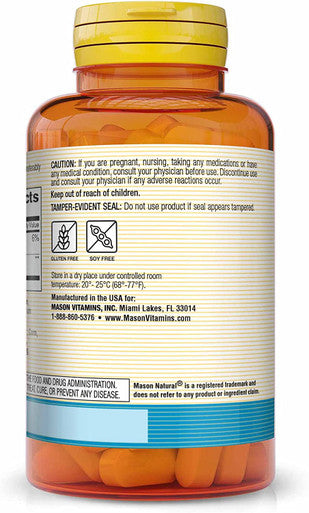 Mason Natural L-Lysine 500 mg with Calcium - Improved Immune Function, Enhanced Nutrient Absorption, Essential Amino Acid, 100 Tablets (Pack of 3)