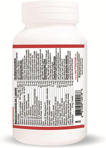 Nutridom MultiVitamin for Women 50+ 60Vcaps